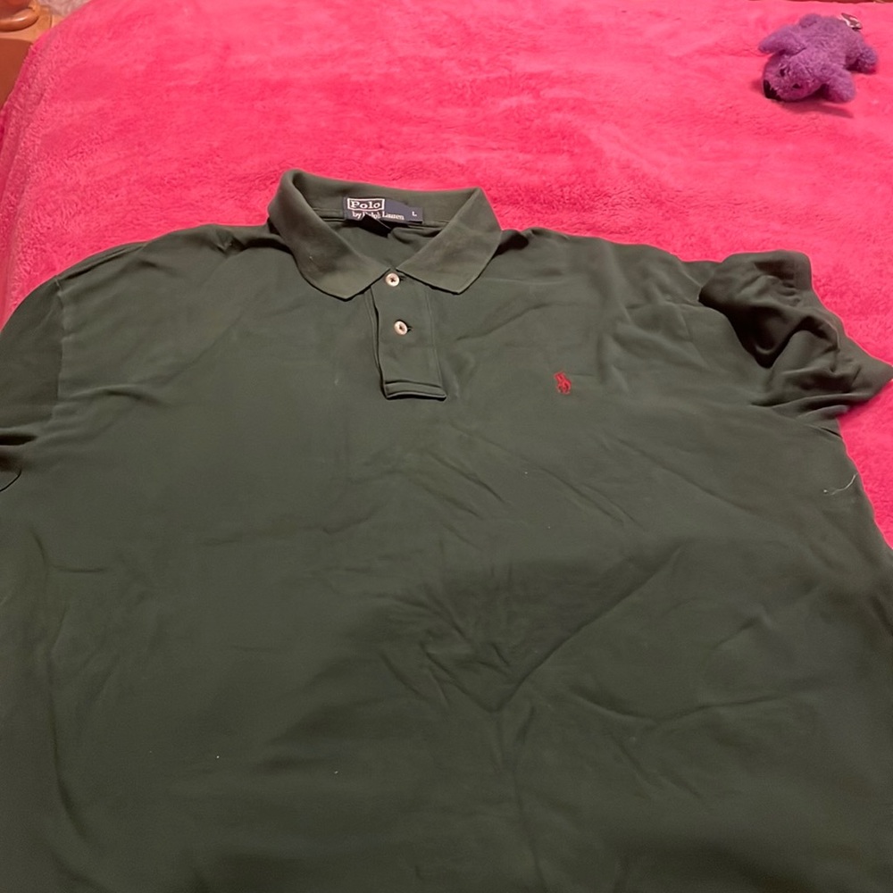 Polo interlock shirt large